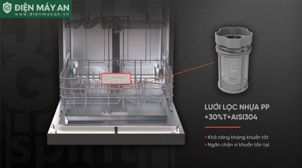 Máy rửa bát độc lập Junger Leopard DWJ-143

